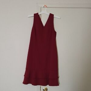 Chic Sleeveless Burgundy Mini Dress